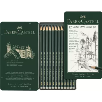 Set design 12 buc creion grafit castell 9000 Faber-Castell-2