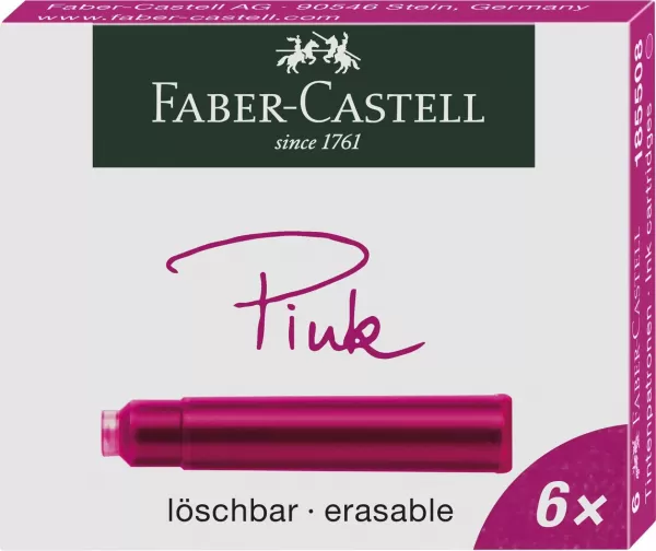 Cartuse cerneala mici roz 6 buc/cutie Faber-Castell-1-IMG-slider