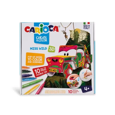 Set masina 3D si 10 Carioci MS.WILD CARIOCA-img