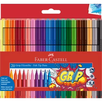 Carioca 20 culori grip Faber-Castell-1