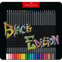 Creioane colorate 24 culori black edition cutie metal Faber-Castell-2-IMG-slider-mobile