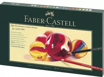 Set cadou 20 creioane colorate Polychromos si 4 creioane grafit Fabber-Castell-img