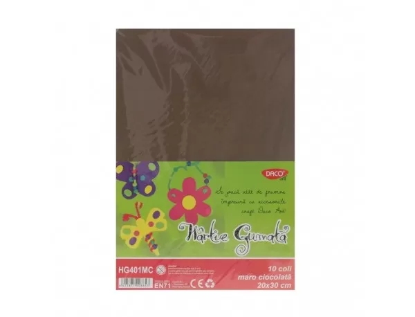 Hârtie gumată 10 coli DACO maro chocolate-1-IMG-slider