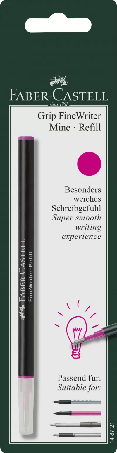 Blister 1 buc rezerva finewriter roz Faber-Castell-img