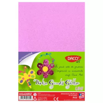 Hârtie gumată AA glitter HG420RZ 20X30CM 10COLI DACO-1