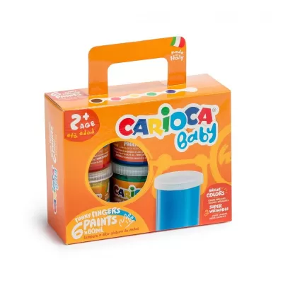 Acuarele Finger 6x80 ml Carioca Baby-img