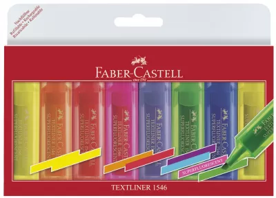 Textmarker set 8 superfluorescent 1546 Faber-Castell-img