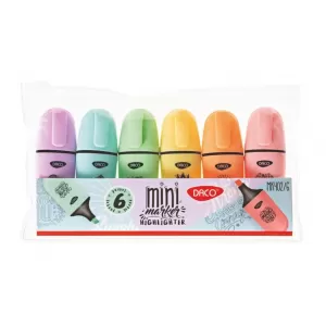 Marker evidentiator mini set 6 culori pastel Daco MK402/6-1-IMG-nav