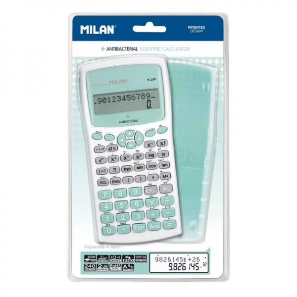 Calculator stiintific 10 DG, turcoaz, MILAN Antibacterial 159110IBGGRBL-1-IMG-slider