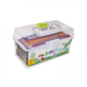 Set 120 creioane colorate, in cutie de plastic, Carioca 42800-1-IMG-nav