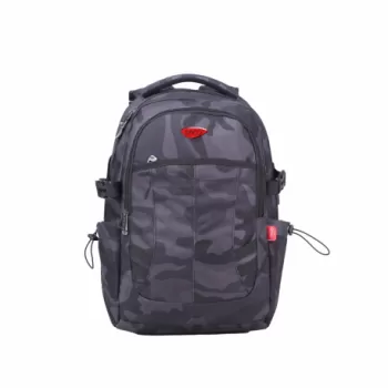 Ghiozdan adolescenti cu sectiune laptop, albastru, imprimeu camuflaj 48 cm Daco GH648-1