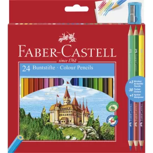 Creioane colorate 24+3 culori eco Faber-Castell-1-IMG-nav