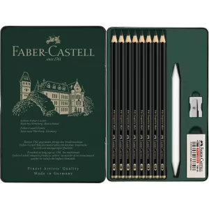 Set 11 buc creion grafit mat pitt Faber-Castell-2-IMG-nav