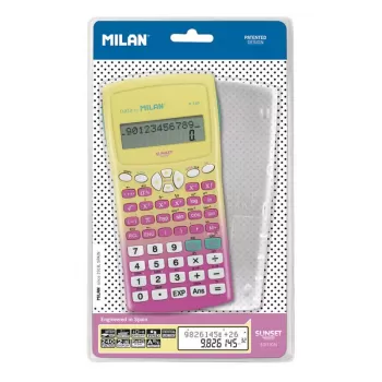 Calculator stiintific 10 DG, galben-roz degrade, Milan  159110SNPBL-1