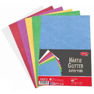 Hârtie glitter Super-Fină SET 6 DACO CN272-img