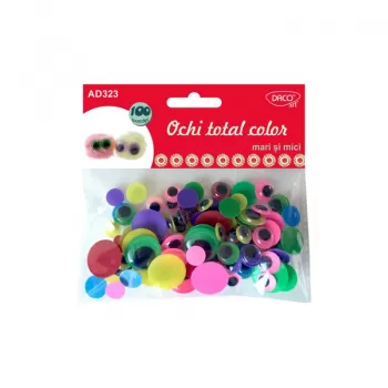 Accesorii craft - AD323 Ochi total color Mari si mici DACO-1