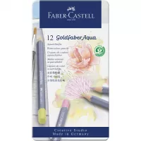 Creioane colorate aquarelle 12 culori pastel goldfaber cut. Metal faber castell-1-IMG-slider-mobile