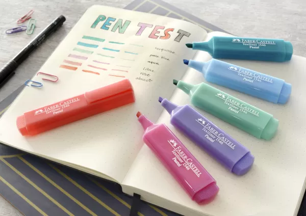 Textmarker set 8 (6 pastel + 2 galben) 1546 Faber-Castell-2-IMG-slider