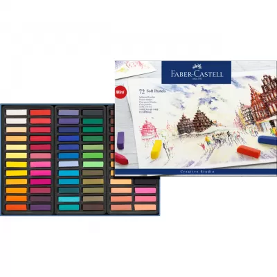 Creioane pastel soft mini 72 culori Faber-Castell-img