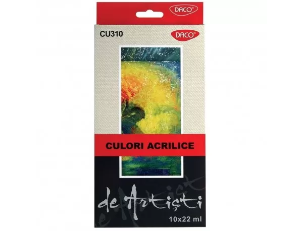 Set culori acrilice 10 culori, 22 ml Artist DACO CU310-1-IMG-slider