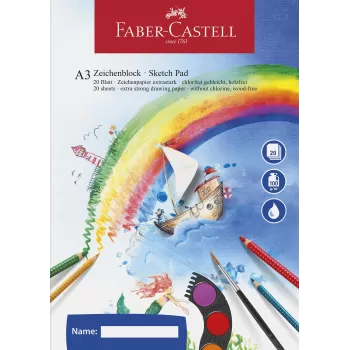 Bloc desen a3 20 file 100g/mp Faber-Castell-1