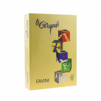 Carton color 160g/mp A4 202 GALBEN MEDIU FAVINI-img