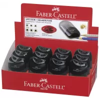 Ascutitoare plastic dubla cu container neagra Faber-Castell-3-IMG-slider-mobile