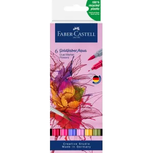 Marker solubil 2 capete set 6 buc flori goldfaber Faber-Castell-1-IMG-nav