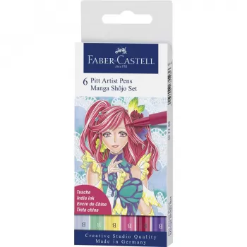 Pitt artist pen manga set 6 shojo 2019 Faber-Castell-1