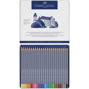 Creioane colorate aquarelle 24 culori goldfaber cut. Metal faber-2-IMG-nav