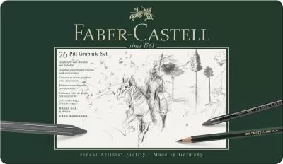 Set pitt monochrome grafit 26 buc Faber-Castell-img