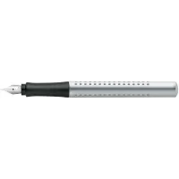 Stilou grip 2011 argintiu, penita F, Faber-Castell-2-IMG-slider-mobile