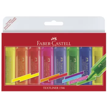 Textmarker set 8 superfluorescent 1546 Faber-Castell-1