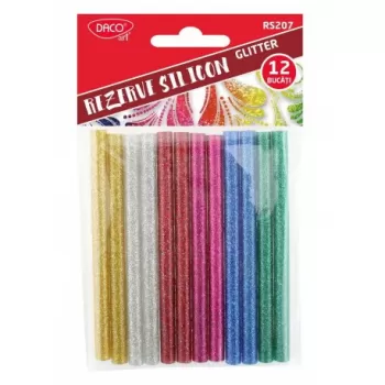 Rezervă silicon 7 mm set 12 glitter DACO-1