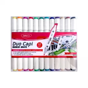 Marker grafic set 12 DUO CAPI Daco MK612-1-IMG-nav