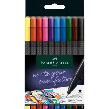 Liner 0.4mm set 10 grip Faber-Castell-1