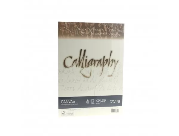 Hârtie caligrafică 200g/mp A4 50 coli CREM FAVINI CANVAS-1-IMG-slider