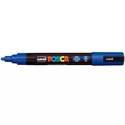 Posca marker UNI Albastru, varf mediu 1.8-2.5 mm PC-5M-img