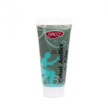 Culori acrilice - Verde smarald 200 ml Daco CU3200VSM-1