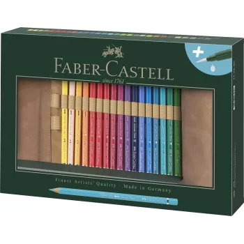 Rollup 30 creioane colorate a.durer + accesorii Faber-Castell-1