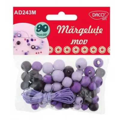 Accesorii craft - AD243 Mărgeluţe mov DACO-img