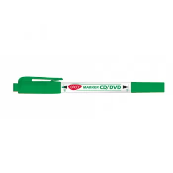 Marker CD/DVD 2 capete DACO verde MK301-1