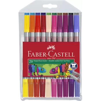 Carioca 20 culori 2 capete Faber-Castell-1