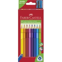 Creioane colorate jumbo 10 culori + ascutitoare Faber-Castell-1-IMG-slider-mobile