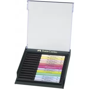 Cutie 12 culori pitt artist pen nuante pastel Faber-Castell-2-IMG-nav