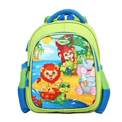 Rucsac gradinita baieti, verde, imprimeu jungla, 30 cm Daco  GH248-img