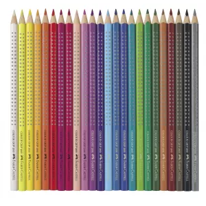 Creioane colorate 24 culori cutie metal grip 2001 Faber-Castell-3-IMG-nav