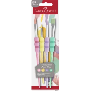 Pensula pictura set 4, Soft Touch Pastel Faber-Castell-1