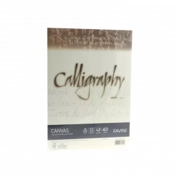 Hârtie caligrafică 200g/mp A4 50 coli CREM FAVINI CANVAS-1