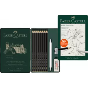 Set 11 buc creion grafit mat pitt Faber-Castell-3-IMG-nav